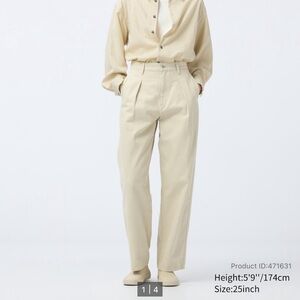 Uniqlo Denim Pleated Pants